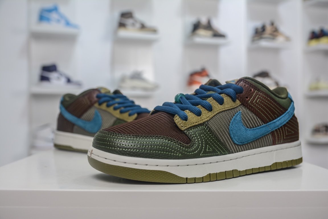 280 原装Nike SB Dunk Low "Cacao Wow"大地绿纯原大厂出品 DR0159-200