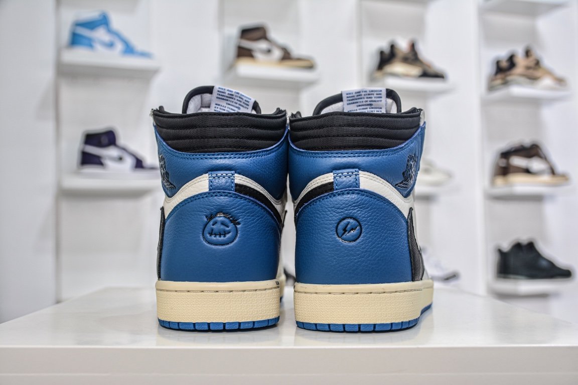 240  Travis Scott x Fragment Design x Air Jordan 1 High OG SP"Military Blue"DH3227-105