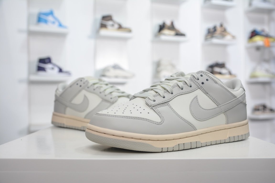 320 【天花板级别】 全新Nike Dunk Low “Light Bon” 骨白 DD1391-107