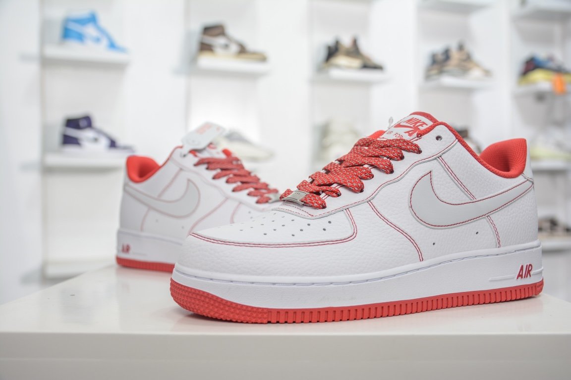 200  Nike Air Force 1 Low 3M白红缝线 CN2896-101