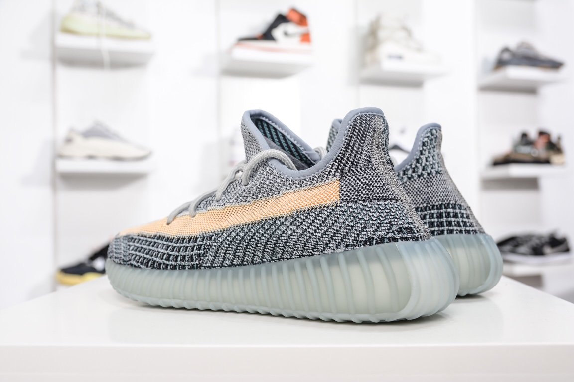 210 Adidas Yeezy Boost 350V2 "Ash Blue" 灰蓝色 水洗丹宁 GY7657