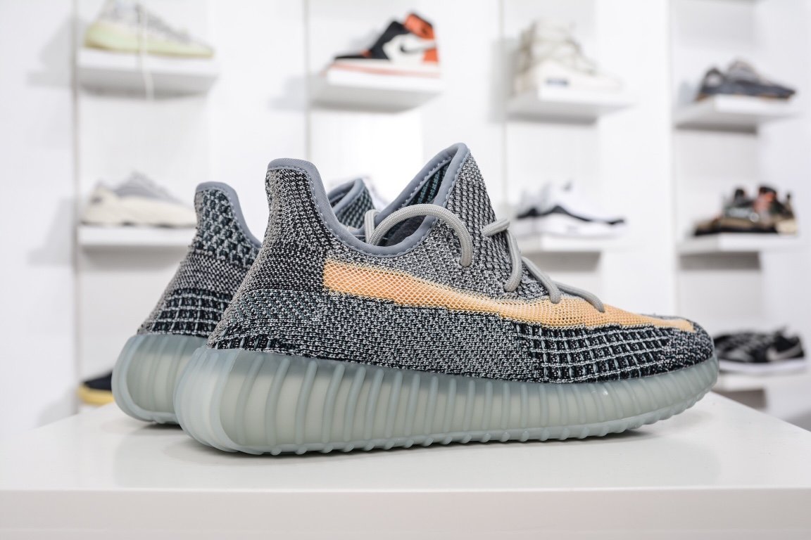 210 Adidas Yeezy Boost 350V2 "Ash Blue" 灰蓝色 水洗丹宁 GY7657