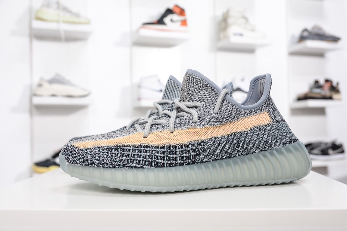 210 Adidas Yeezy Boost 350V2 "Ash Blue" 灰蓝色 水洗丹宁 GY7657