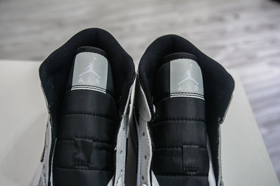 260 出货Air Jordan mid "Light Smoke Grey"灰白黑 554724-078