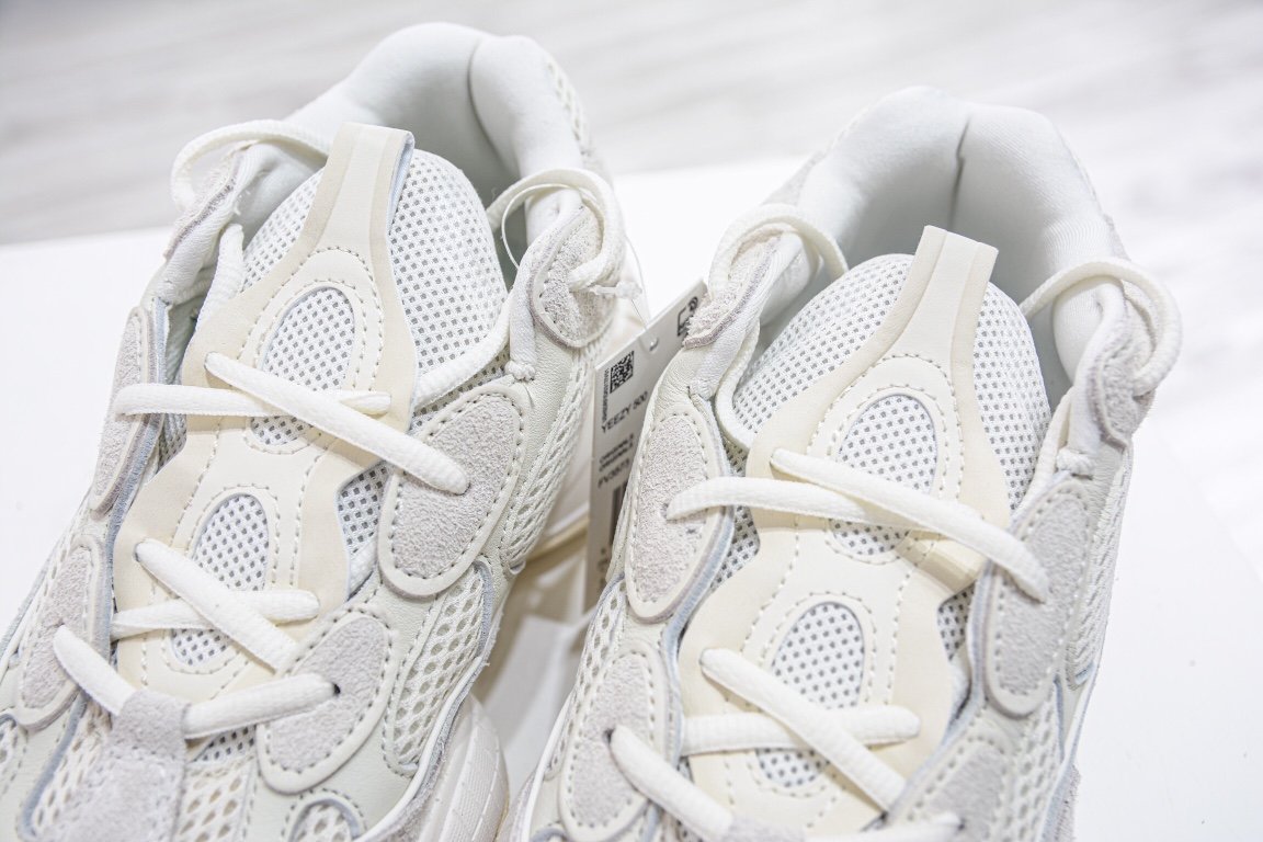 300 外贸 全新批次出货 Adidas Yeezy500 “Bone White” 骨白FV3573