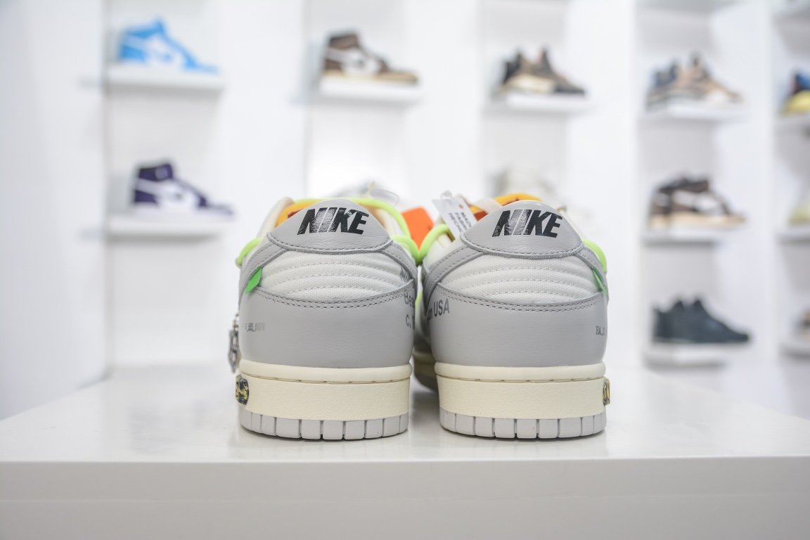 420 【核心主推】 新特供市面唯一天花板级别 Off-White x Nike Dunk Low "The 50" No.43 灰白 DM1602-128