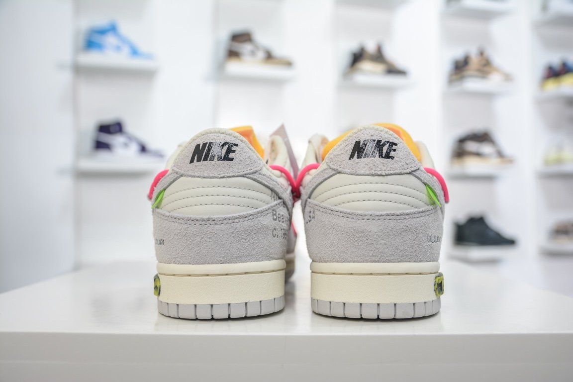 420 【核心主推】 新特供市面唯一天花板级别 Off-White x Nike Dunk Low "The 50" No.17 粉红鞋带 DJ0950-117