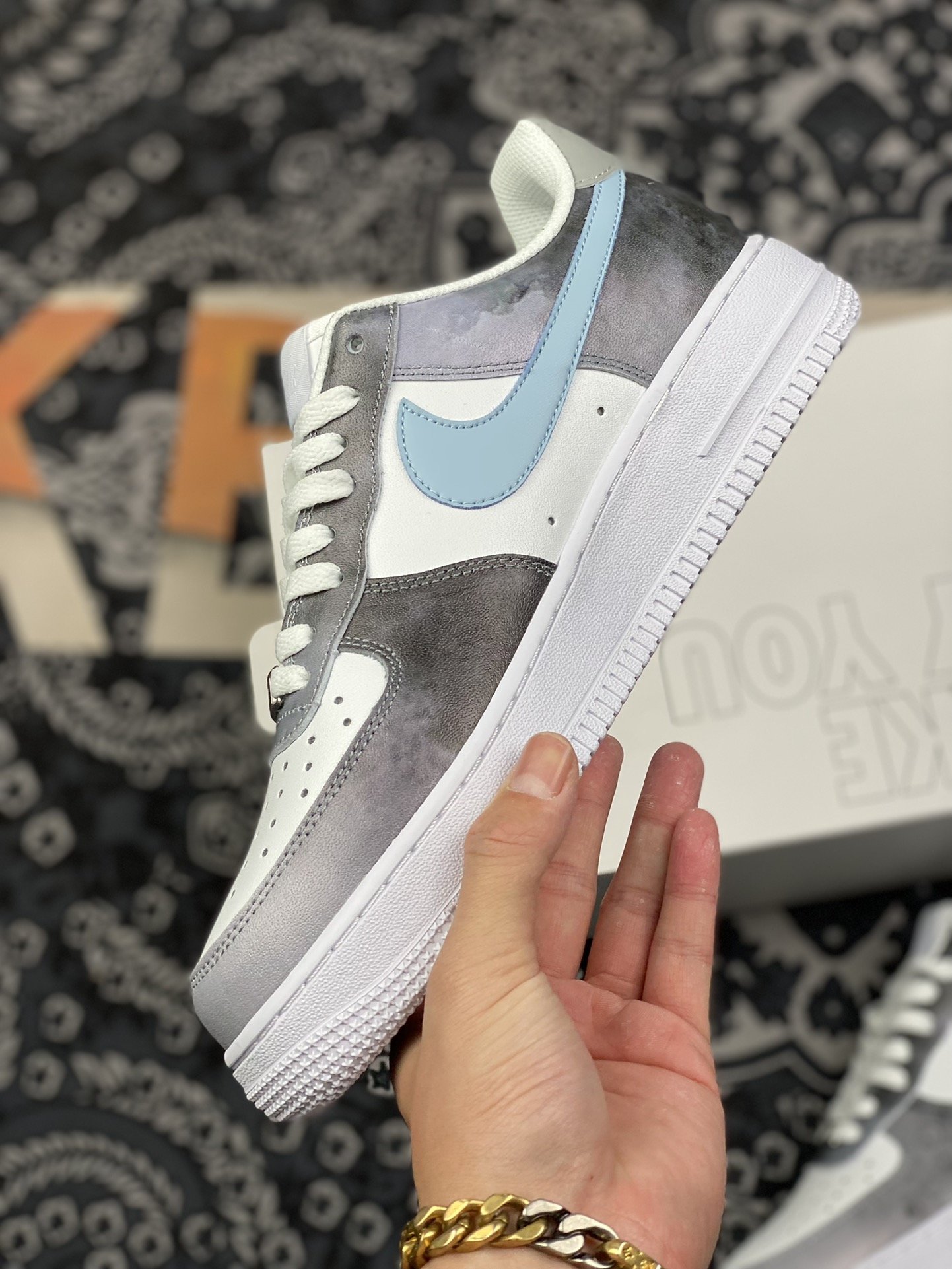 220 Nike Air Force 1 LowWhite/Dark Grey"空军一号经典低帮百搭休闲运动板鞋 CW2288-114