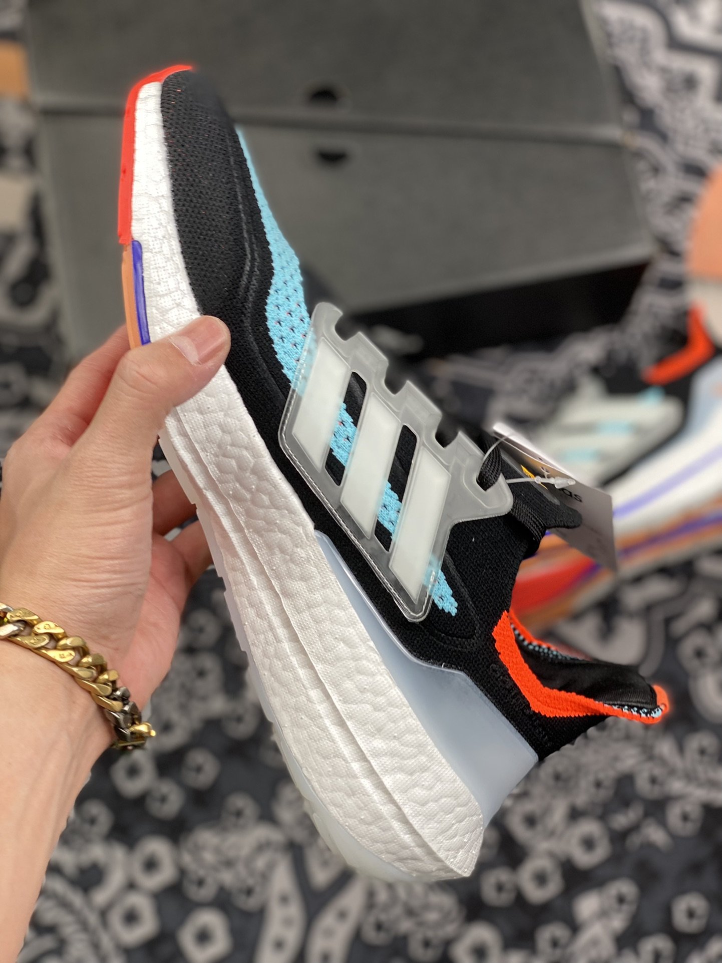 220  adidas Ultra Boost 21 Consortium 新款厚底爆米花跑鞋