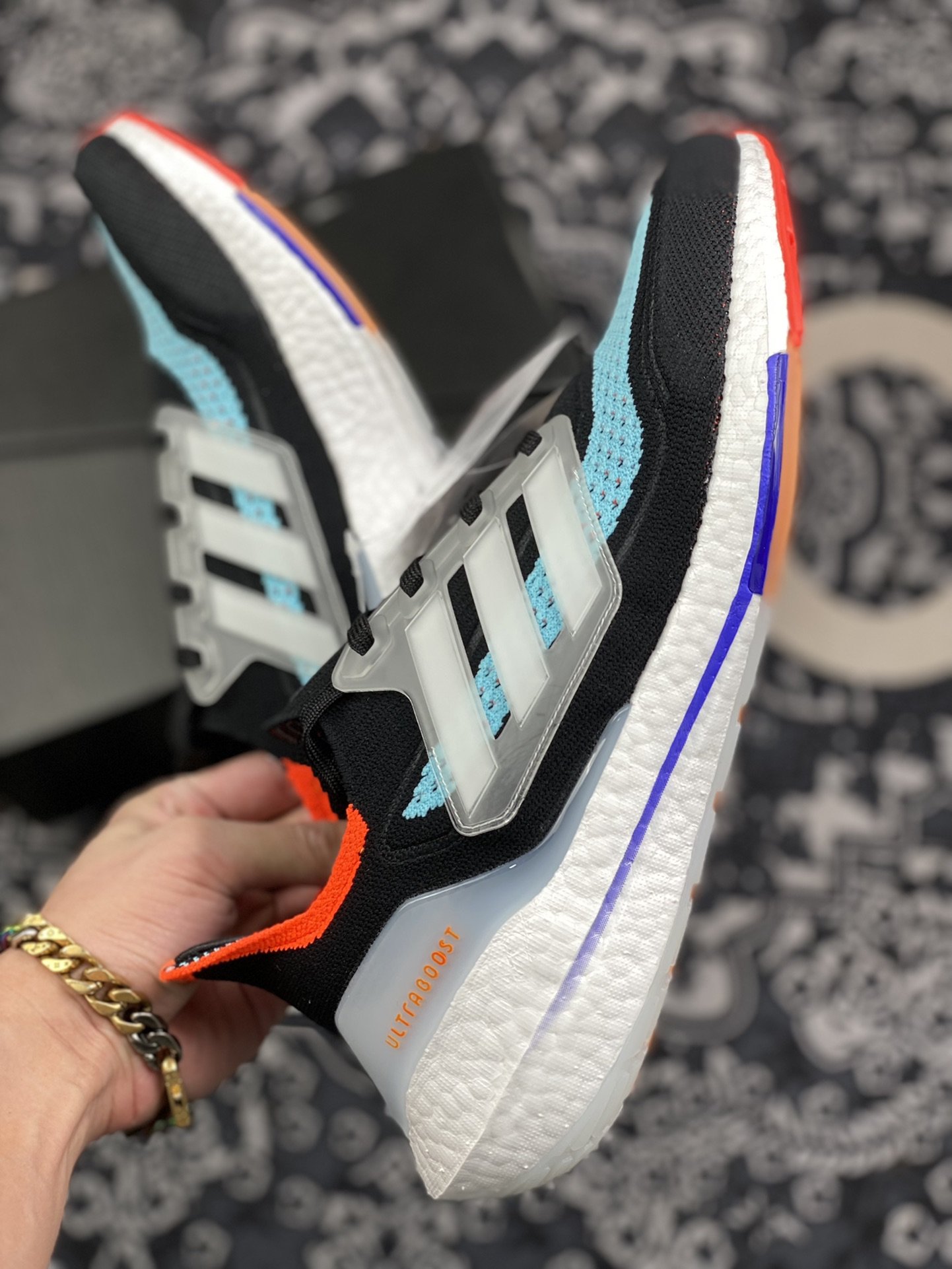 220  adidas Ultra Boost 21 Consortium 新款厚底爆米花跑鞋