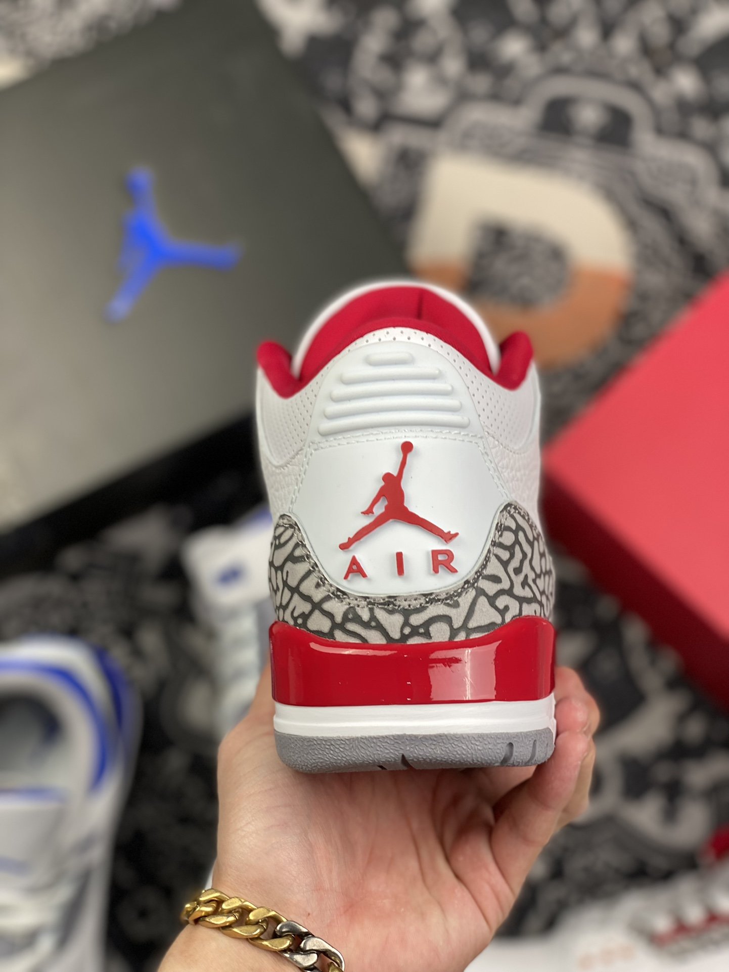 260 外贸工厂 促销 Air Jordan 3 白红 配色