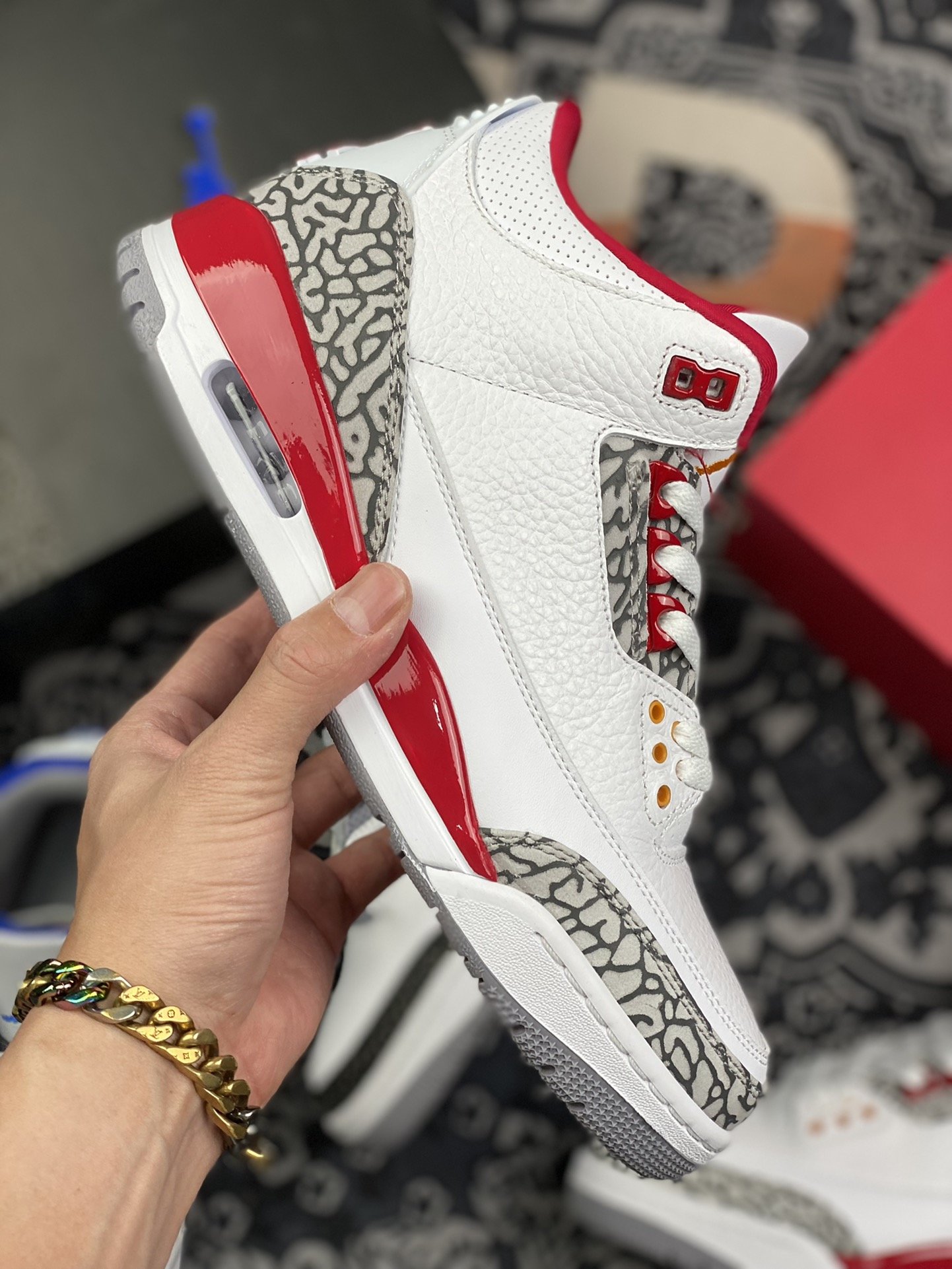 260 外贸工厂 促销 Air Jordan 3 白红 配色