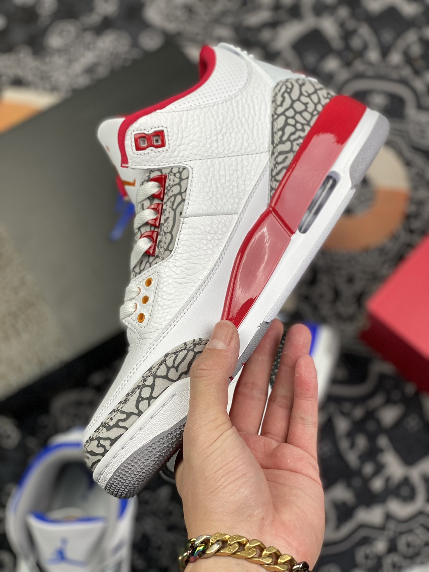 260 外贸工厂 促销 Air Jordan 3 白红 配色