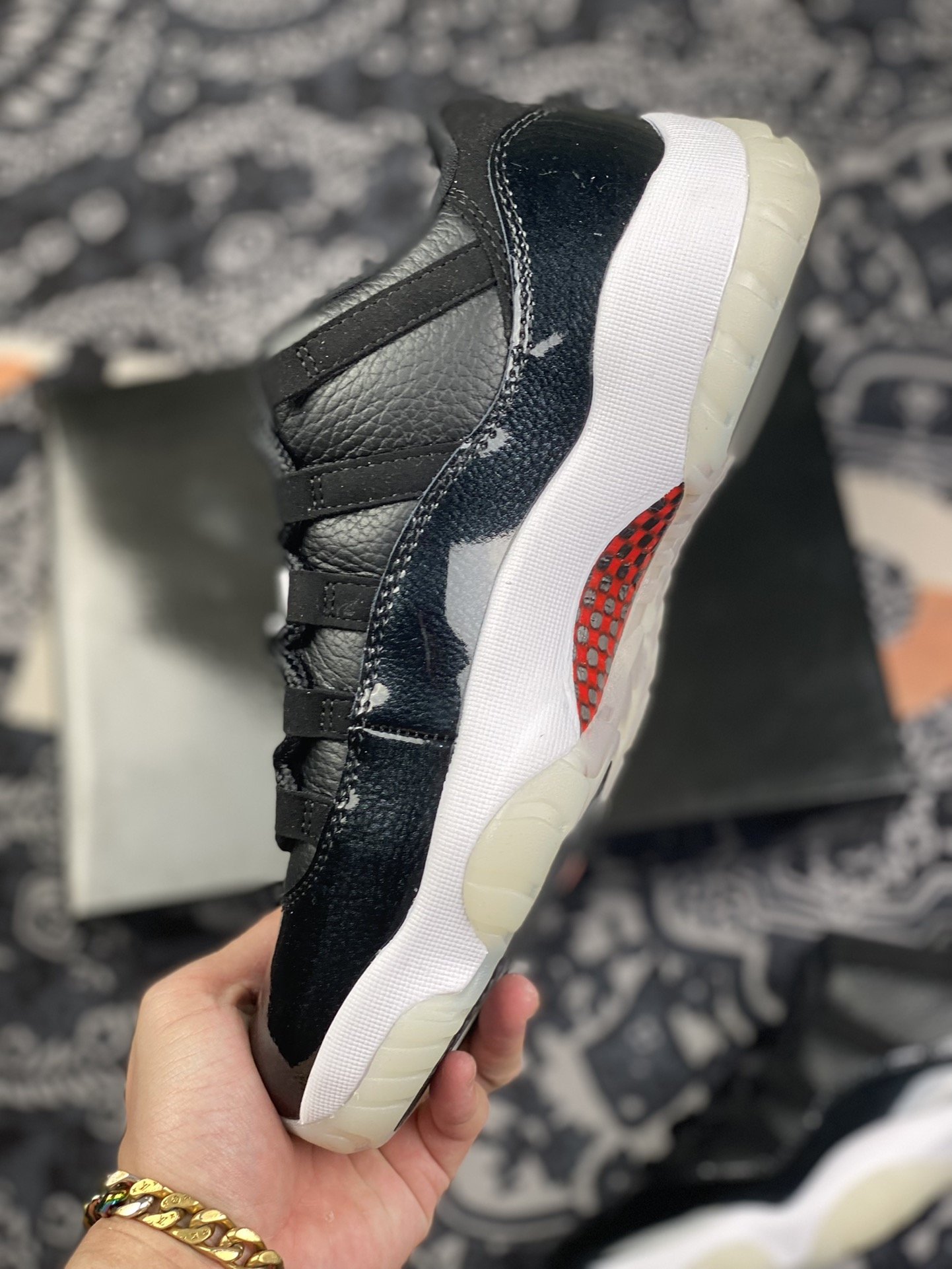 380 Air Jordan AJ11 Low 72-10" 大魔王低帮 AV2187-001