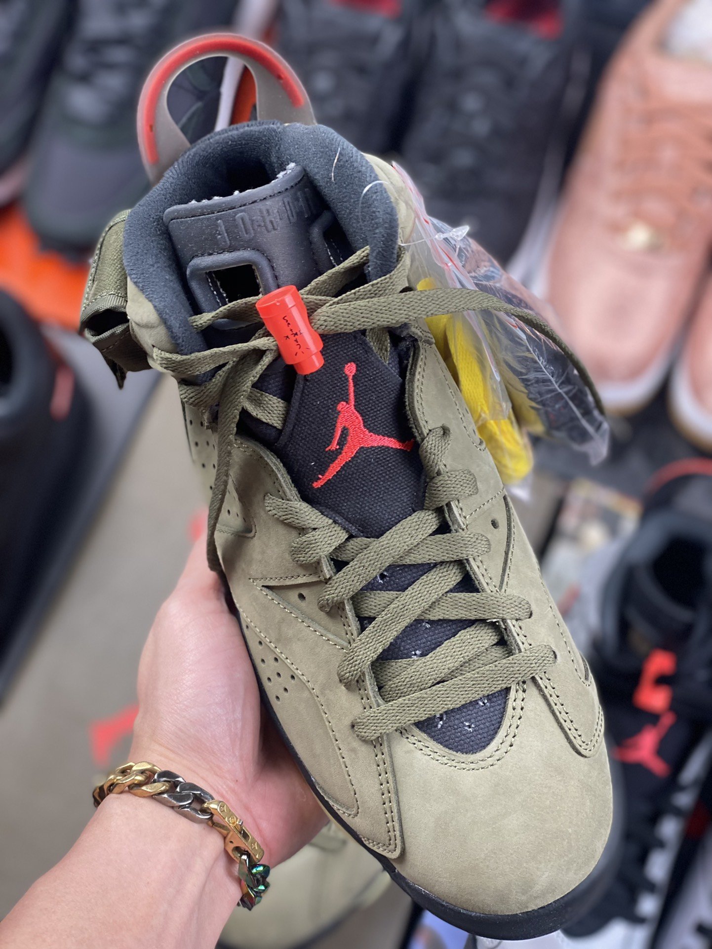 250 Travis Scott x Air Jordan 6 AJ6 TS联名 口袋军绿 篮球鞋 CN1084-200