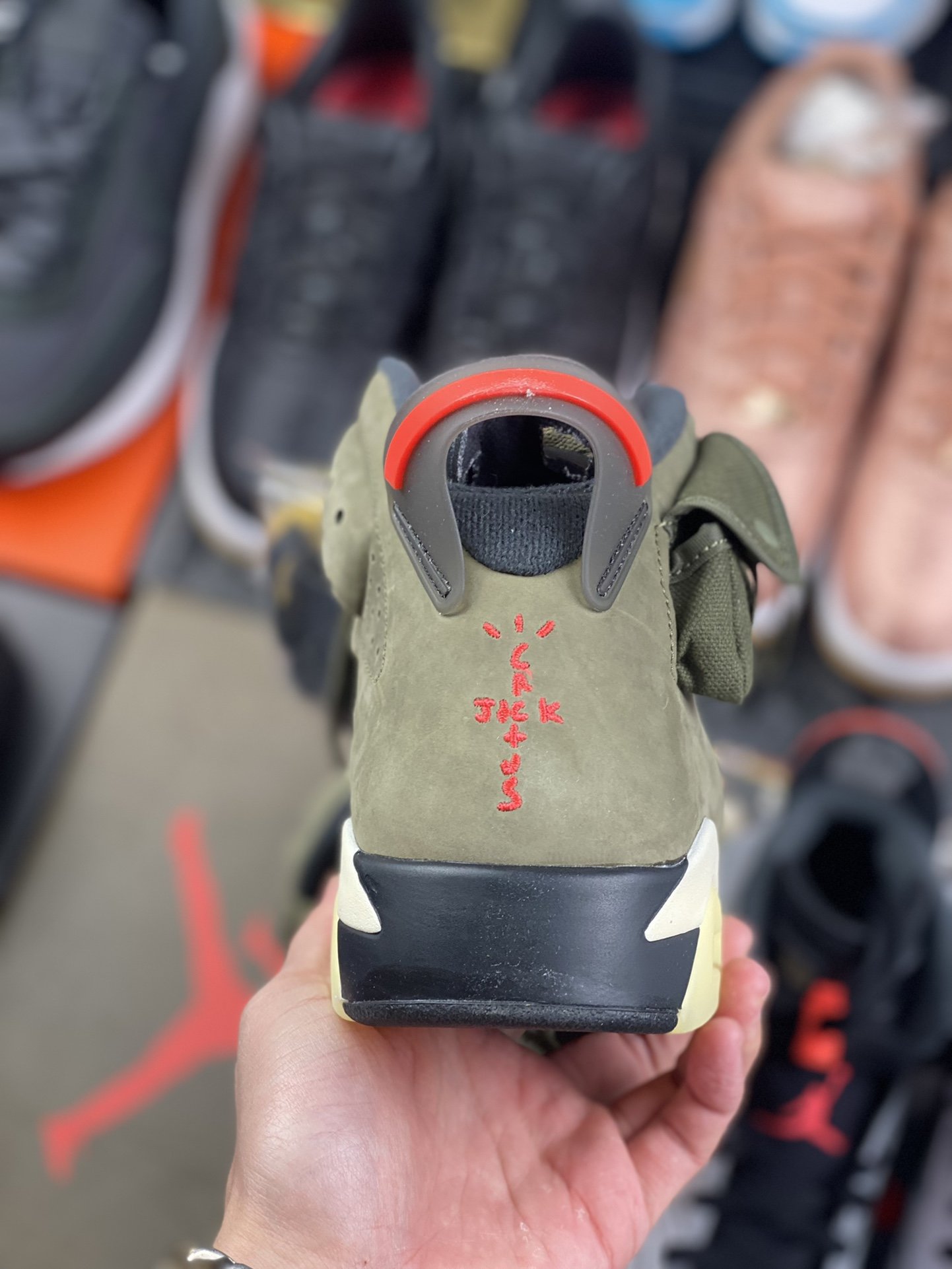 250 Travis Scott x Air Jordan 6 AJ6 TS联名 口袋军绿 篮球鞋 CN1084-200