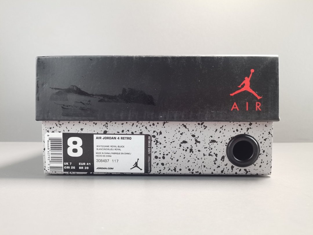 赛车蓝 男款 Air Jordan 4 Retro Motorsports（2017） 308497-117