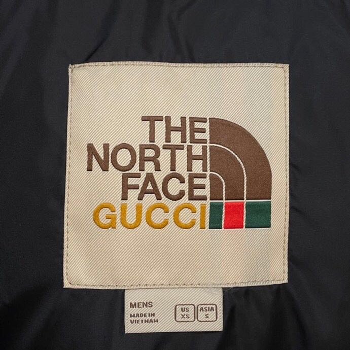 天蓝色 Gucci X The North Face 北面联名古驰老花logo