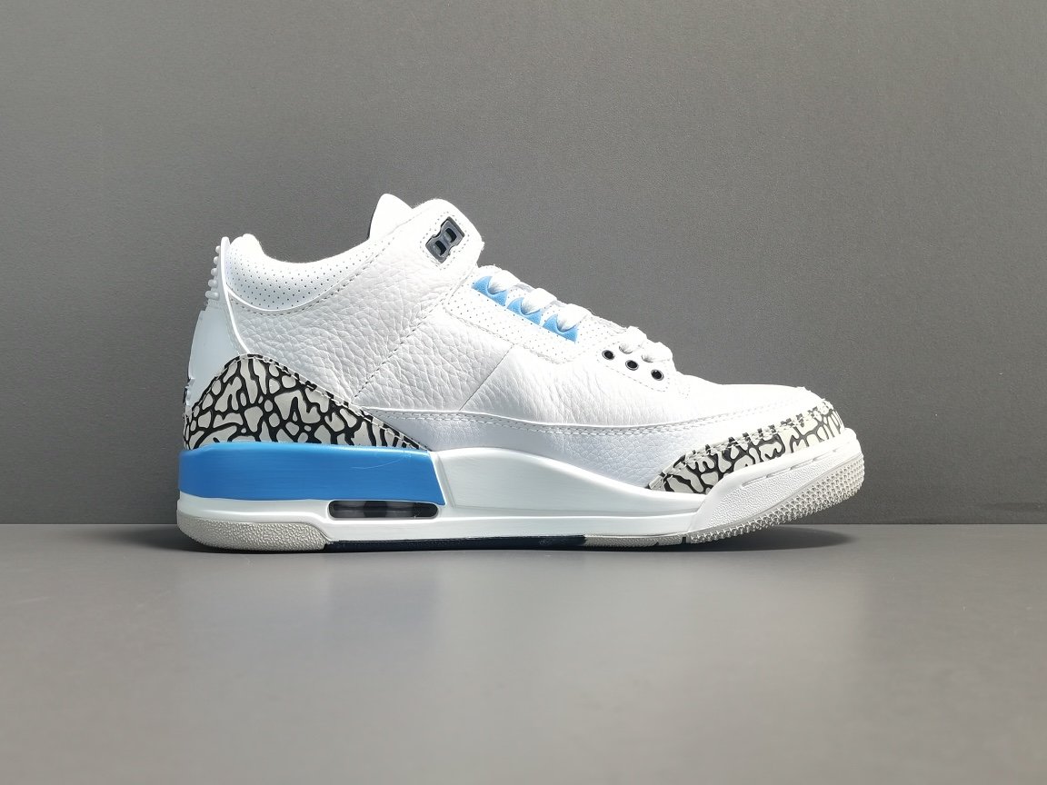 北卡蓝 Air Jordan 3 Retro ＂UNC＂复古篮球鞋 CT8532-104