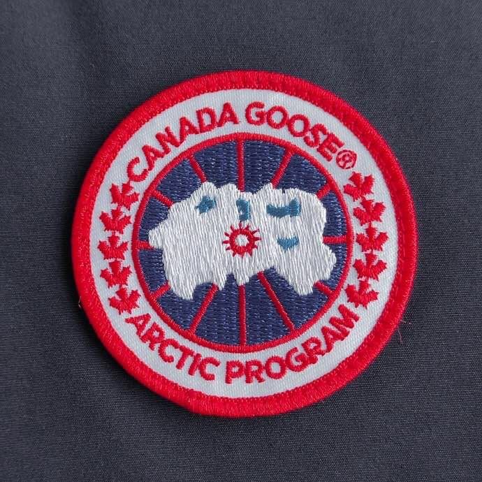 藏蓝色 Canada Goose Log徽标男款羽绒马甲