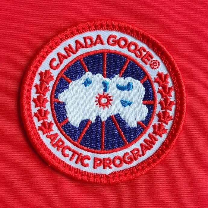 红色 Canada Goose Log徽标男款羽绒马甲