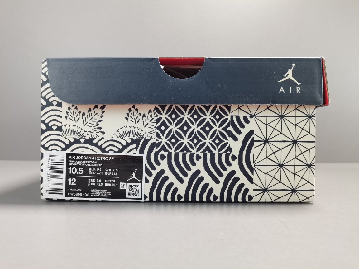 蓝白 刺子绣  Air Jordan 4 Retro SE＂Deep Ocean＂ CW0898-400