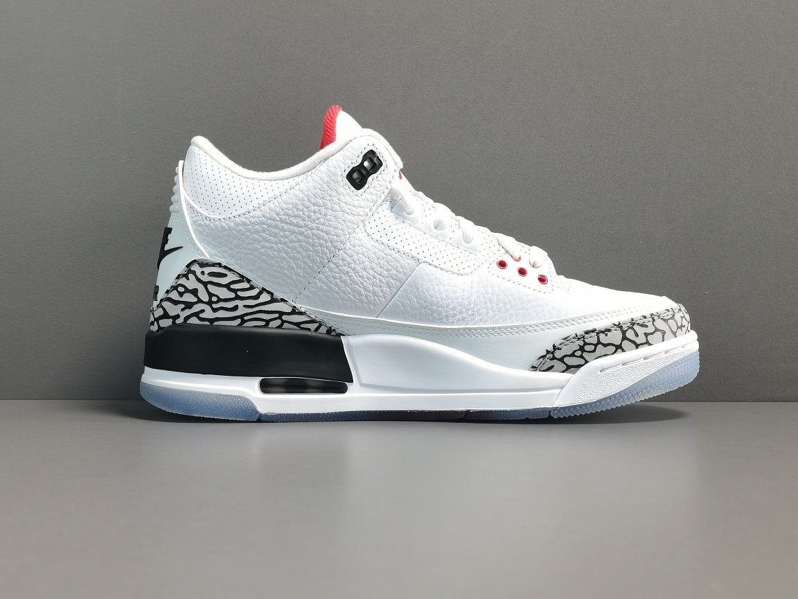 白水泥 Air Jordan 3 Retro Line White Cement （2018）923096-101