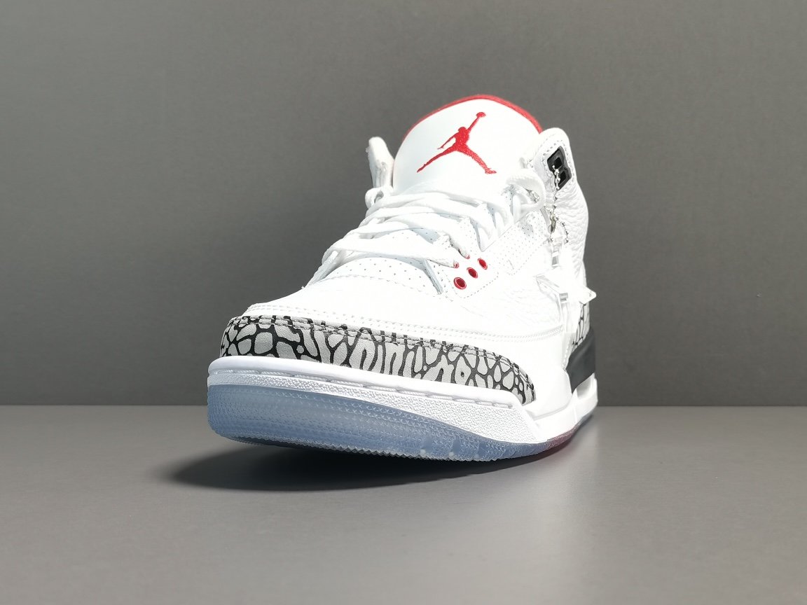 白水泥 Air Jordan 3 Retro Line White Cement （2018）923096-101