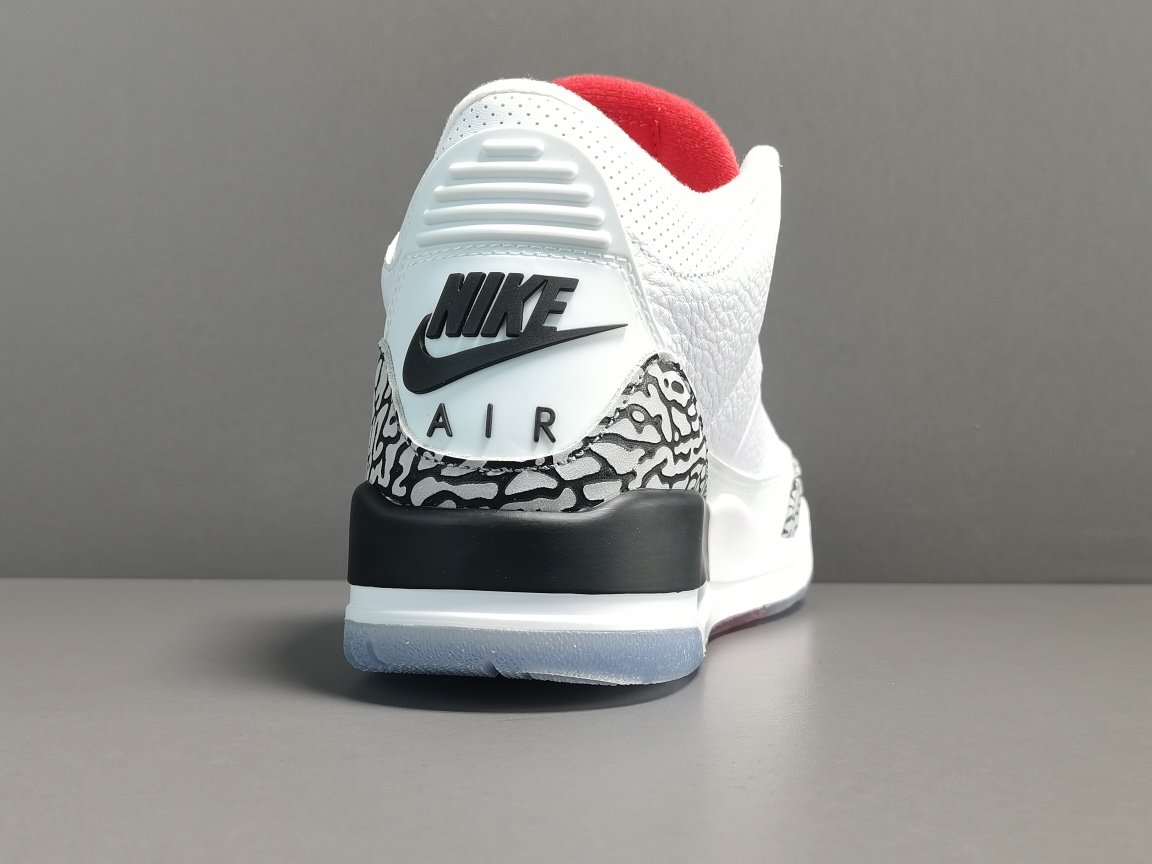 白水泥 Air Jordan 3 Retro Line White Cement （2018）923096-101