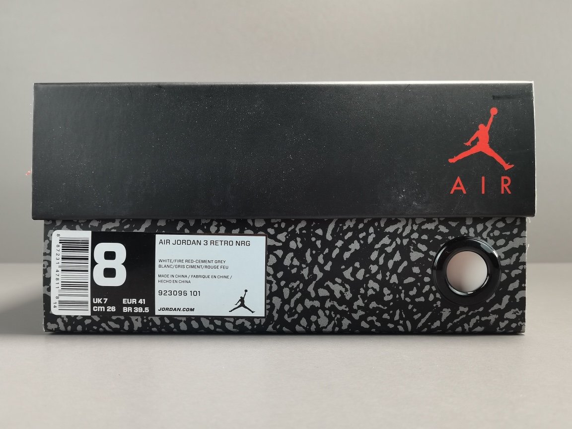 白水泥 Air Jordan 3 Retro Line White Cement （2018）923096-101