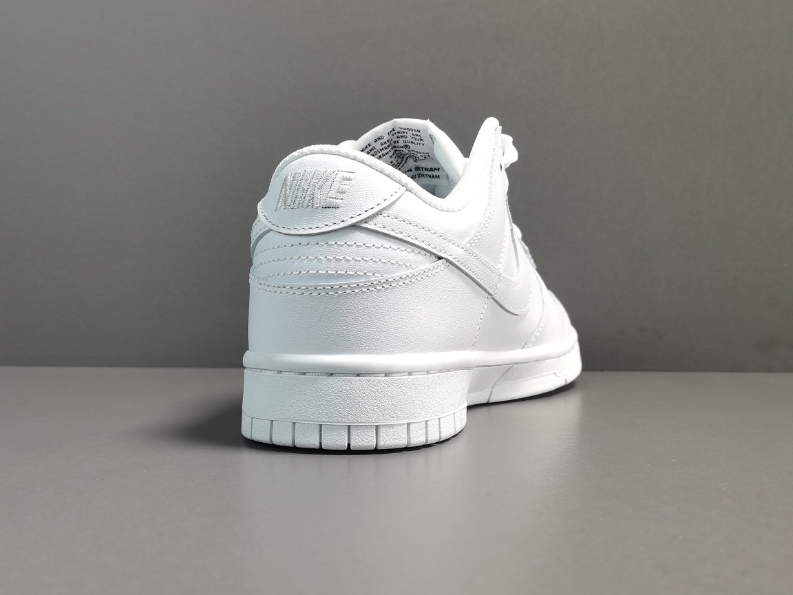 纯白 NIKE DUNK LOW Retro ＂Triple White＂ DD1503-109