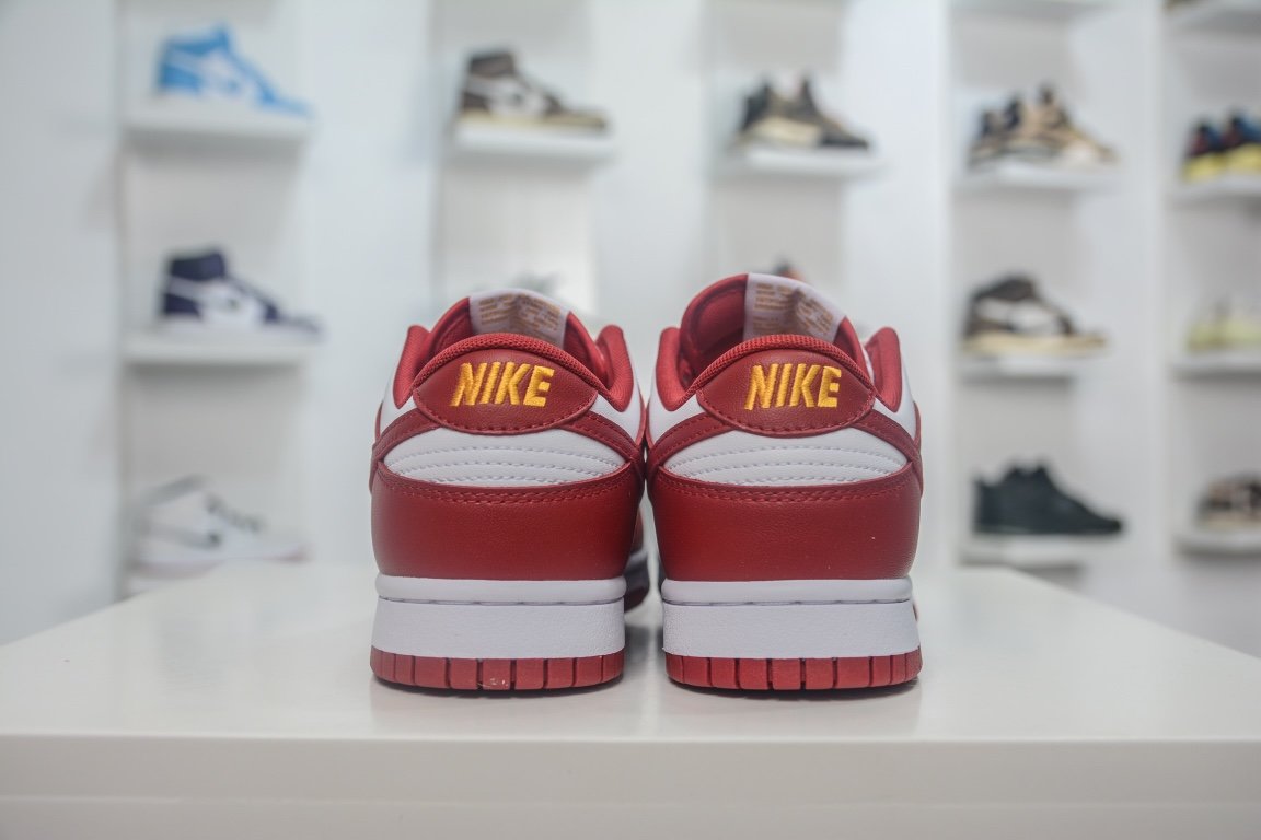 280 原装NK Dunk Low Retro "Gym Red" 白红 DD1391-602