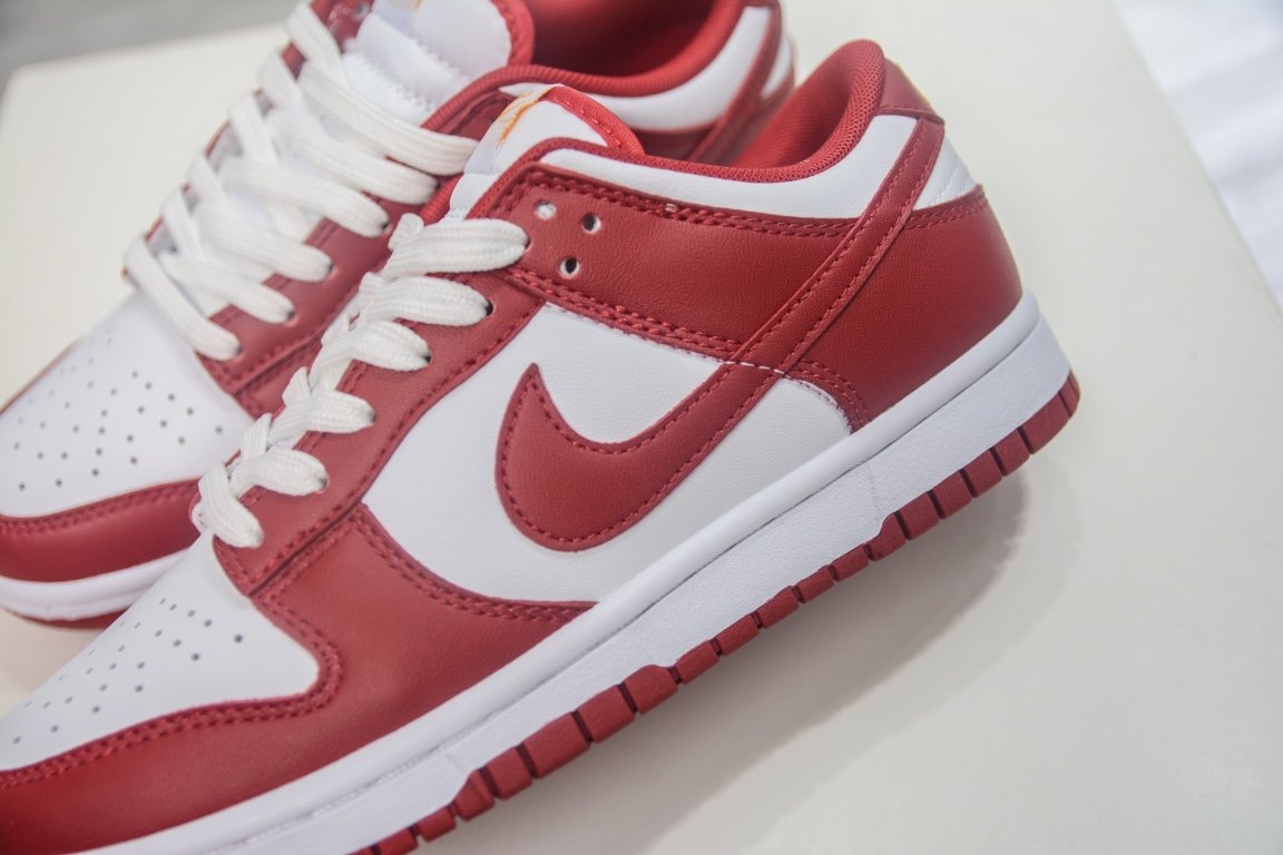 280 原装NK Dunk Low Retro "Gym Red" 白红 DD1391-602