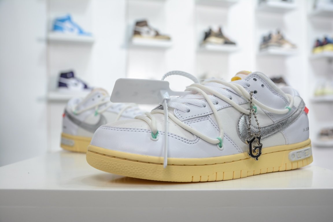 210 Off-White x Nike Dunk Low "The 50" No.1 白银 DM1602-127