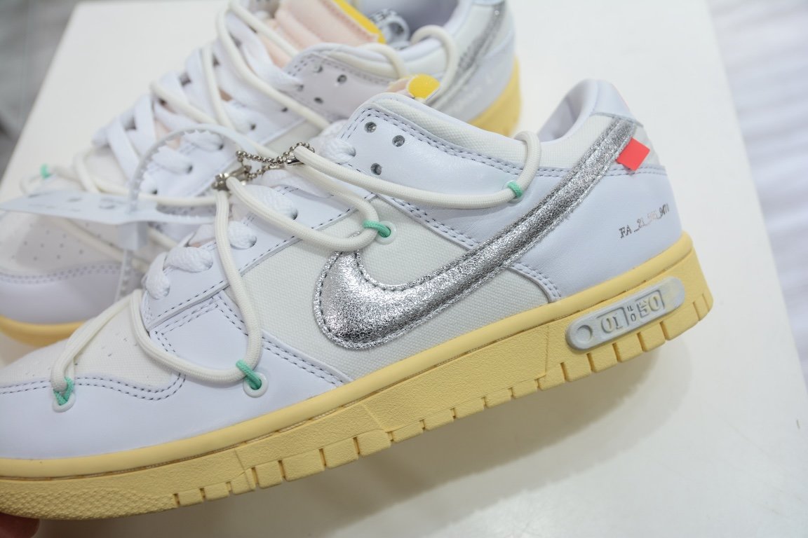 210 Off-White x Nike Dunk Low "The 50" No.1 白银 DM1602-127