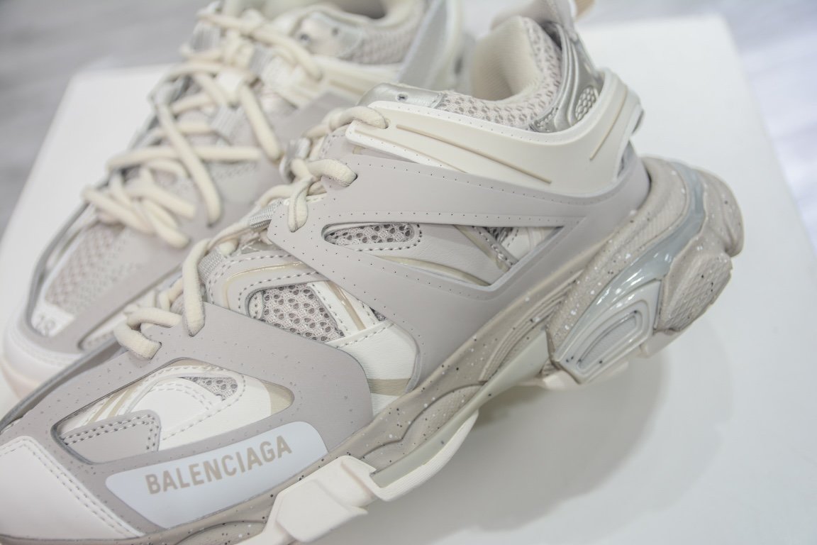 500 【运费超重】 纯原巴黎世家3.0 三代户外概念鞋 Balenciaga Sneaker Tess s.Gomma MAILLE WHITE/ORANGE