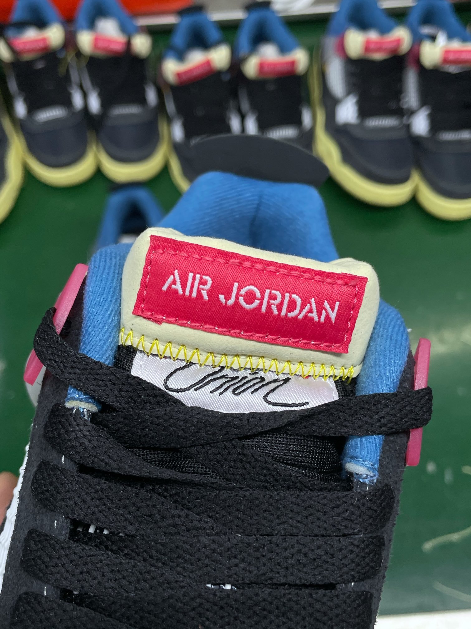 220 纯原 Air Jordan 4 x un X Union "Off Noir" 黑蓝