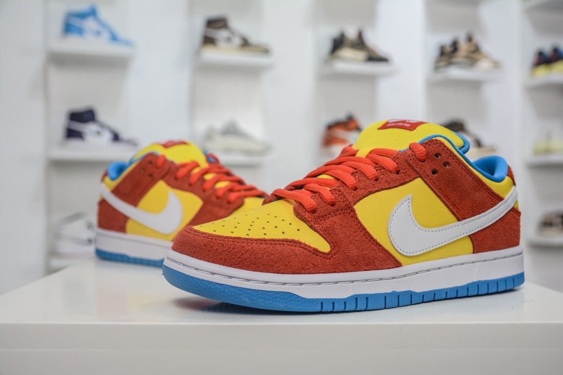 350 新 Nike SB Dunk Low Pro "Bart Simpson" 辛普森 BQ6817-602