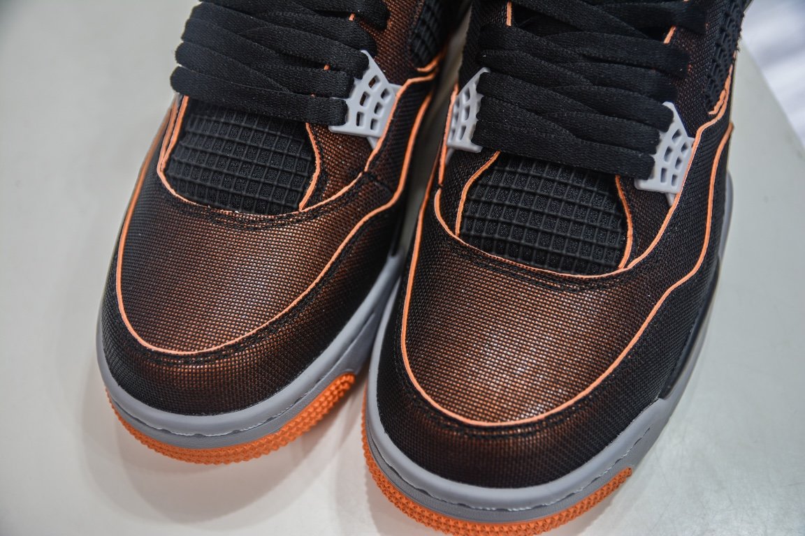 380 外贸版Air Jordan 4 Rerto SE“Starfish” 黑橙海星配色 CW7183-100