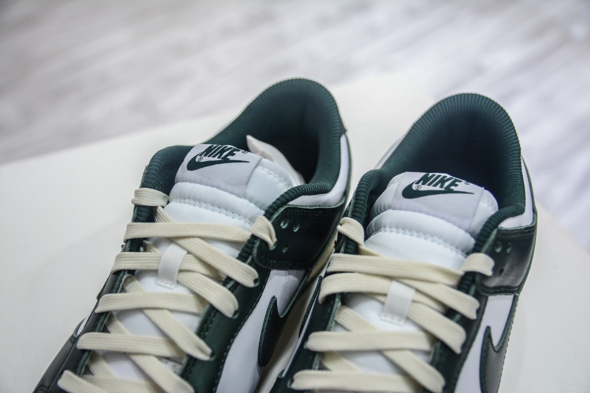 350  Nike Dunk Low "Vintage Green" 白绿 做旧 DQ8580-100