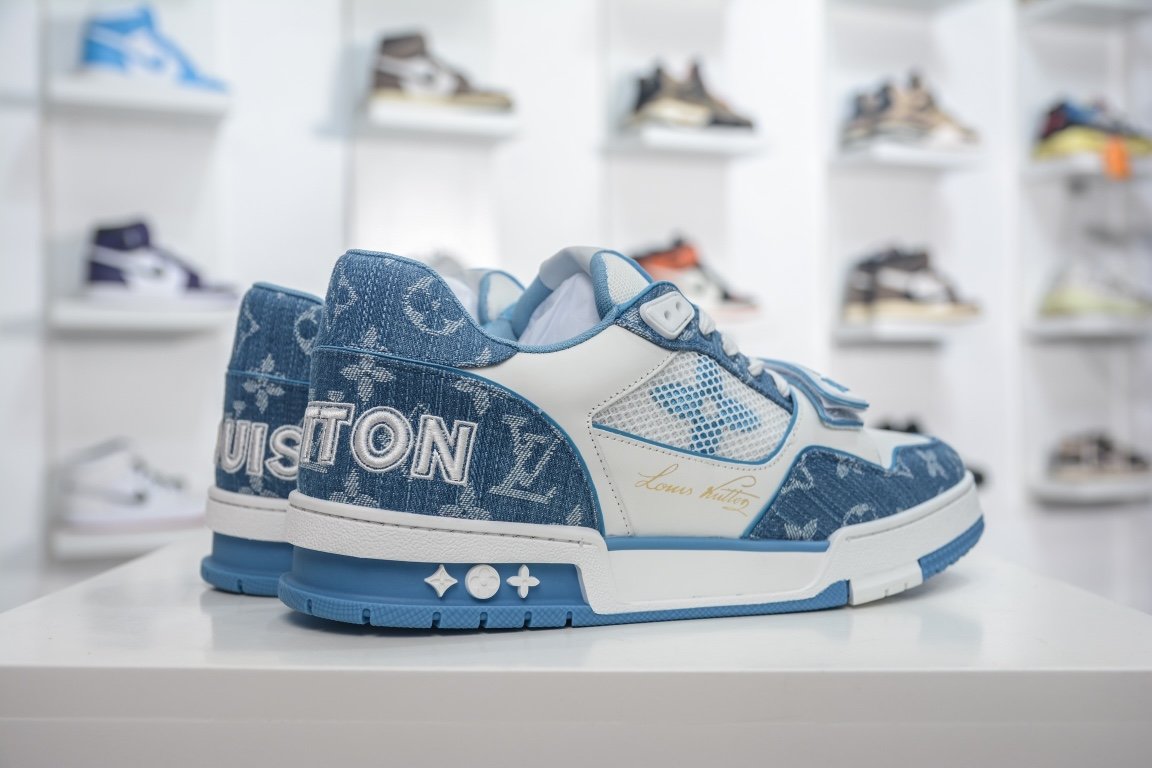 600 纯原全新LV路易威登Louis Vuitton Trainer Sneaker Low 篮球