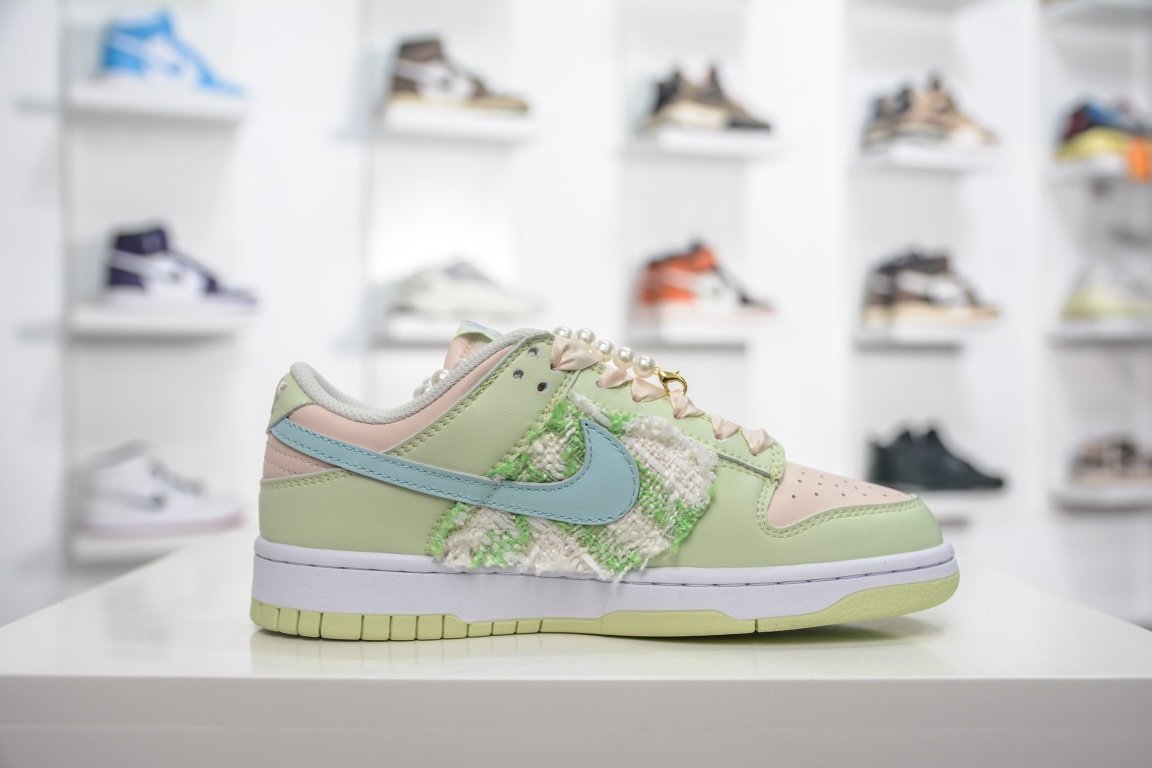 260 Nike SB Dunk low 小香风系列珍珠绿配色 DD1503-600