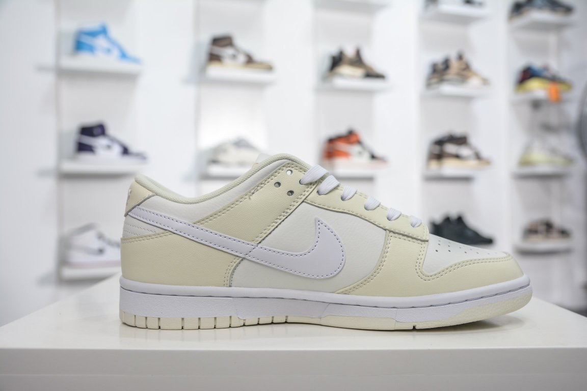 280 原装NK SB Dunk low“Coconut Milk”米黄配色  DJ6188-100