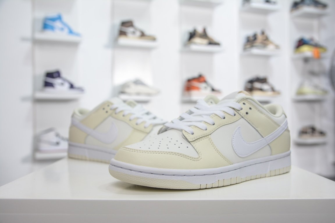 280 原装NK SB Dunk low“Coconut Milk”米黄配色  DJ6188-100