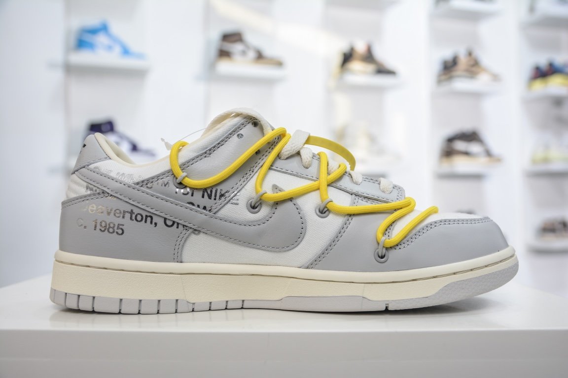 420 新特供市面唯一天花板级别 Off-White x Nike Dunk Low "The 50" No.29 灰白 DM1602-103