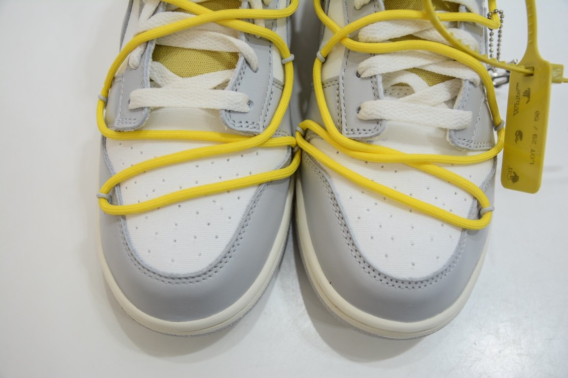 420 新特供市面唯一天花板级别 Off-White x Nike Dunk Low "The 50" No.29 灰白 DM1602-103