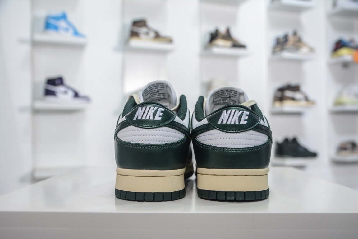 380 纯原 Nike Dunk Low "Vintage Green" 白绿做旧 DQ8580-100