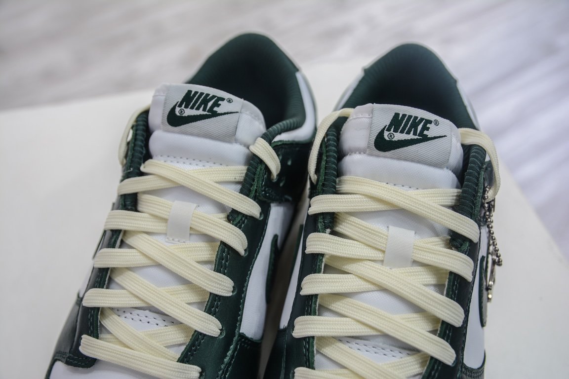 380 纯原 Nike Dunk Low "Vintage Green" 白绿做旧 DQ8580-100