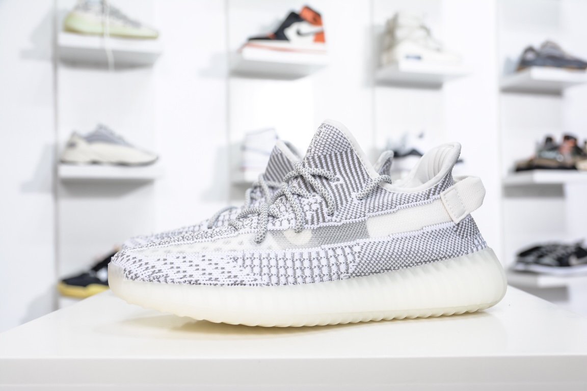 190 Adidas Yeezy Boost 350V2 Static 白天使 EF2905