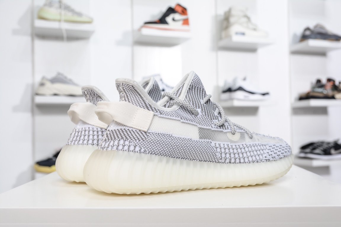 190 Adidas Yeezy Boost 350V2 Static 白天使 EF2905